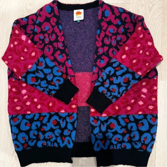 FARM RIO Mixed Leopard Cardigan - XS - Picture 4 of 7